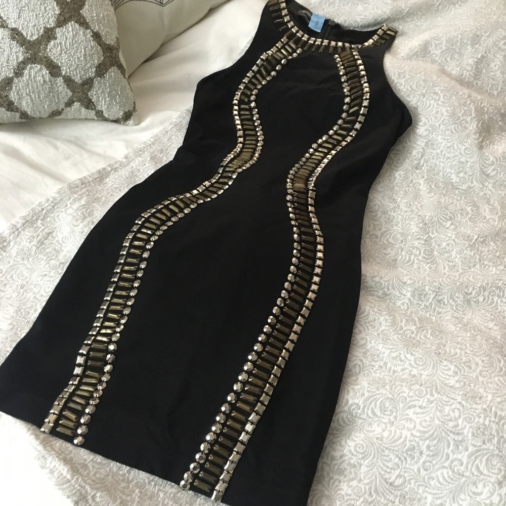 Black dress, XS, Bebe, beautiful detail